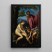 Venus, Cupido ja Pan - Giovanni Biliverti — kehystetty taideteos seinällä