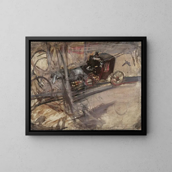 Le cocher - Giovanni Boldini — kehystetty taideteos seinällä