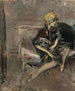 Dame au chapeau jaune avec son chien La Marchesa Casati - Giovanni Boldini — näkymä teoksesta
