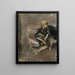 Dame au chapeau jaune avec son chien La Marchesa Casati - Giovanni Boldini — kehystetty taideteos seinällä