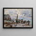 Kalastajien paluu Étretatissa - Giovanni Boldini — kehystetty taideteos seinällä