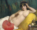 Une odalisque avec un éventail rouge - Giovanni Costa — näkymä teoksesta