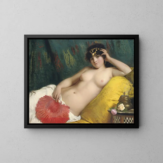 Giovanni Costa - An Odalisque With A Red Fan.webp