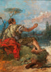 Paris omistaa omenan - Giovanni Domenico Tiepolo — näkymä teoksesta
