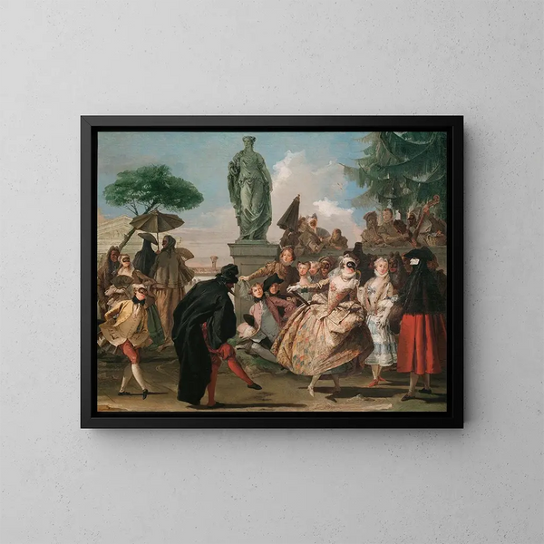 Le Menuet - Giovanni Domenico Tiepolo — kehystetty taideteos seinällä