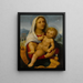 Vierge à l'Enfant dans un paysage - Giovanni Francesco Caroto — kehystetty taideteos seinällä