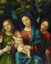 La Vierge à l'Enfant et les saintes Madeleine et Catherine - Giovanni Francesco Caroto — näkymä teoksesta