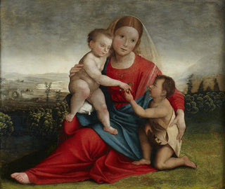 Vierge à l'Enfant avec l'Enfant Jean - Giovanni Francesco Caroto — näkymä teoksesta