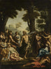 Saturne ja muusat - Giovanni Francesco Romanelli — näkymä teoksesta