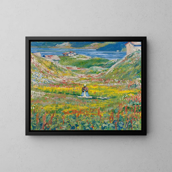 Vallée en fleurs - Giovanni Giacometti — kehystetty taideteos seinällä