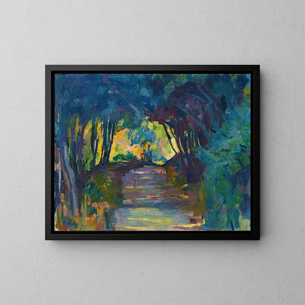Metsäpolku - Giovanni Giacometti — kehystetty taideteos seinällä
