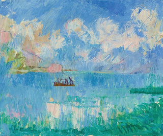 Kalastajat - Giovanni Giacometti — näkymä teoksesta