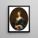 Portrait d'une dame - Giovanni Maria delle Piane — kehystetty taideteos seinällä