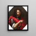 Portrait d'un jeune homme en Samson - Giovanni Montini — kehystetty taideteos seinällä