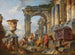 Un caprice avec saint Pierre prêchant aux Romains - Giovanni Paolo Panini — näkymä teoksesta