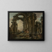 Roomalaiset rauniot - Giovanni Paolo Panini — kehystetty taideteos seinällä