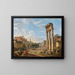 Le Forum romain - Giovanni Paolo Panini — kehystetty taideteos seinällä