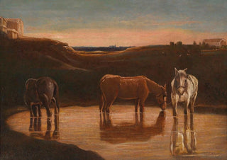 Giovanni Segantini - Cavalli al guado.webp