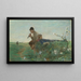 Idylli - Giovanni Segantini — kehystetty taideteos seinällä