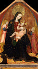 Vierge à l'Enfant avec deux anges et un donateur - Giovanni di Paolo — näkymä teoksesta