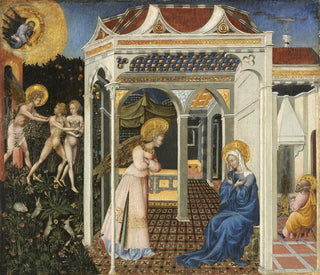 Giovanni di Paolo - The Annunciation and Expulsion from Paradise.webp