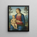 La Vierge à l'Enfant dans un paysage - Giovanni di Pietro — kehystetty taideteos seinällä