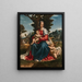 La Vierge à l’Enfant avec saint Jean - Baptiste dans un paysage - Girolamo Alibrandi — kehystetty taideteos seinällä