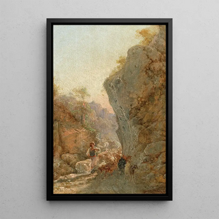 Girolamo Gianni - Hirte mit Schafherde.webp