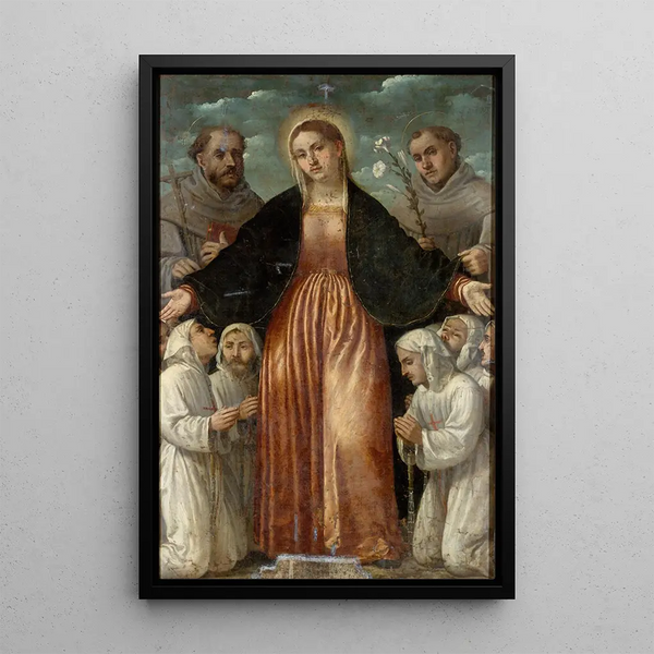 La Vierge de Miséricorde - Girolamo Romanino — kehystetty taideteos seinällä