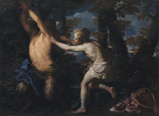 Apollon dépouillant Marsyas - Girolamo Troppa — näkymä teoksesta