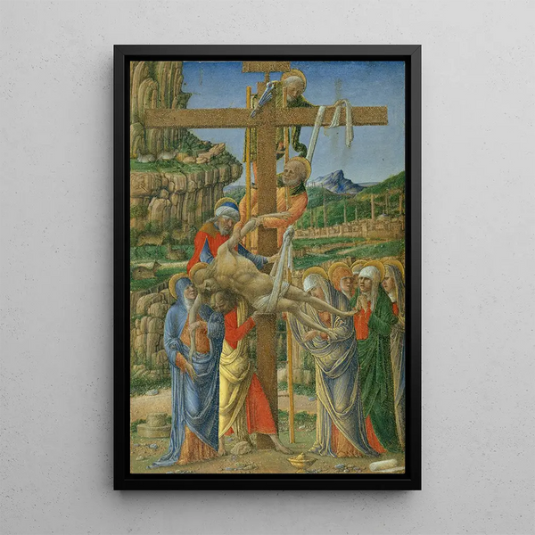 Descente de croix - Girolamo da Cremona — kehystetty taideteos seinällä