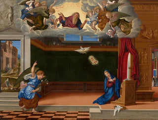 L'Annonciation - Girolamo da Santacroce — näkymä teoksesta