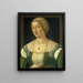 Portrait d'une jeune femme - Girolamo di Benvenuto — kehystetty taideteos seinällä