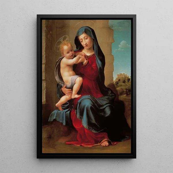 Vierge à l'Enfant - Giuliano Bugiardini — kehystetty taideteos seinällä