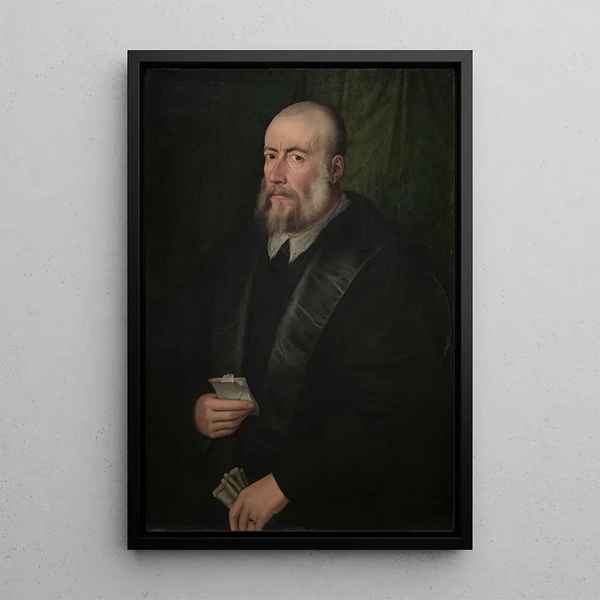 Portrait d'un vieil homme - Giulio Campi — kehystetty taideteos seinällä