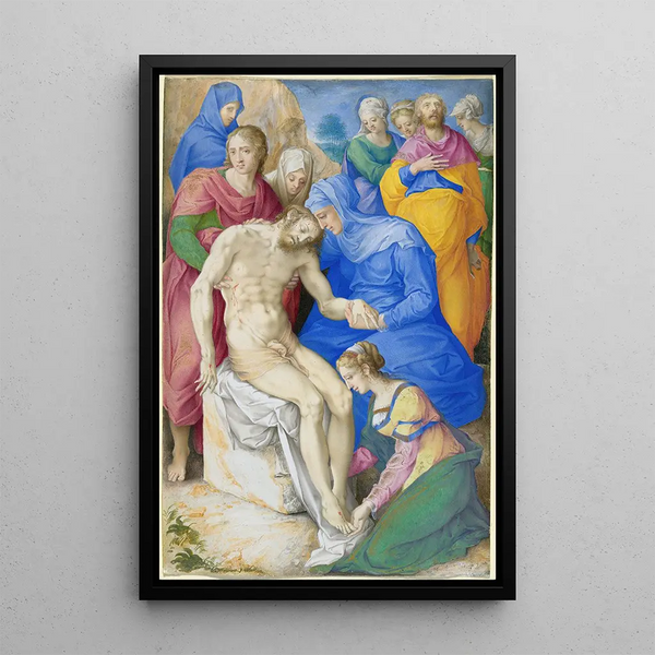 La Lamentation - Giulio Clovio — kehystetty taideteos seinällä