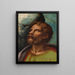 Tête d'un saint - Giulio Romano — kehystetty taideteos seinällä