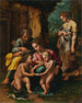 La Sainte Famille - Giulio Romano — näkymä teoksesta