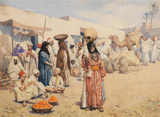 Les vendeurs d'oranges - Giulio Rosati — näkymä teoksesta