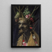 Neljä vuodenaikaa yhdessä päässä - Giuseppe Arcimboldo — kehystetty taideteos seinällä