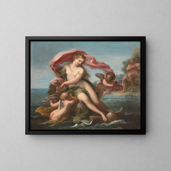 Le Triomphe de Galatée - Giuseppe Bartolomeo Chiari — kehystetty taideteos seinällä