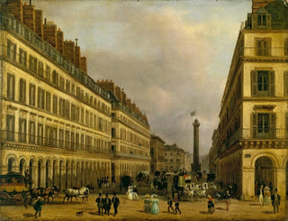 La rue de Castiglione - Giuseppe Canella — näkymä teoksesta