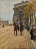 L'Arc de Triomphe Paris - Giuseppe De Nittis — näkymä teoksesta