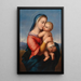 Tempi Madonna Raphaelin mukaan - Giuseppe Mazzolini — kehystetty taideteos seinällä