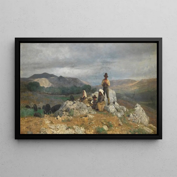 Giuseppe Palizzi - Tending the herd.webp