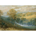 Maalauksen jäljennös Gledhow Hallin maalaus, Yorkshire - Joseph Mallord William Turner