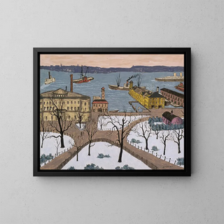 Parc Battery - Glenn O. Coleman — kehystetty taideteos seinällä