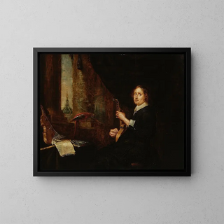 Gonzales Coques - Portrait of a man with a cythara.webp