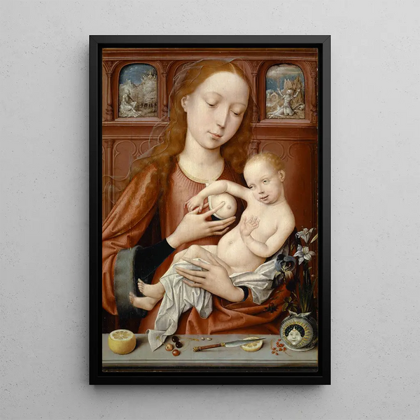 Imettäjä Neitsyt - Goossen van der Weyden — kehystetty taideteos seinällä
