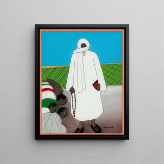 Gora Mbengue - Amadou Bamba and Kneeling Devotees.webp